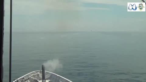 From the patrol ship of the Russian FSB Border Service