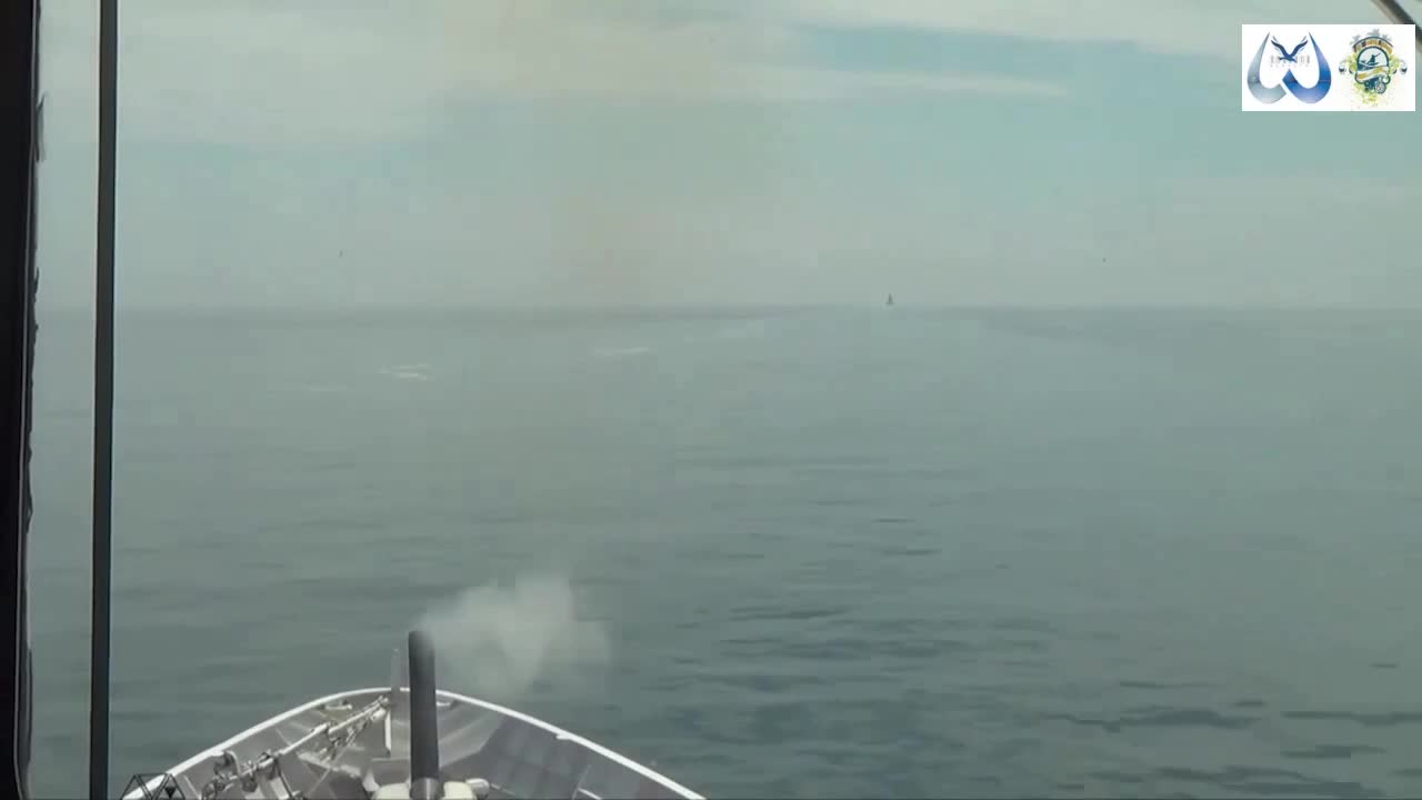 From the patrol ship of the Russian FSB Border Service