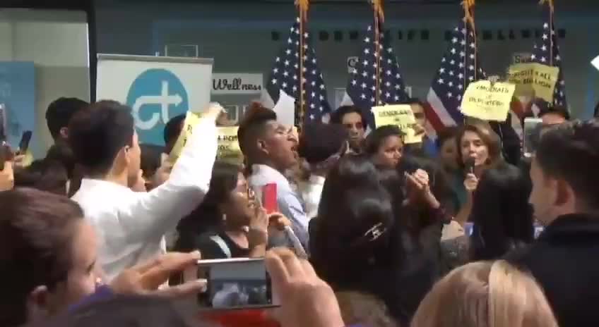 Career Criminal Nancy Pelosi Humiliated As Crowd Chants "You're a Liar!"