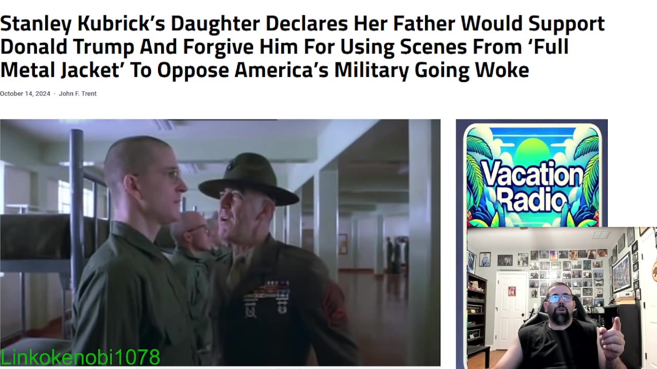 Daughter Of Stanley Kubrick Who Made The Movie FMJ Supports Trump Despite Her Not Liking The Ad