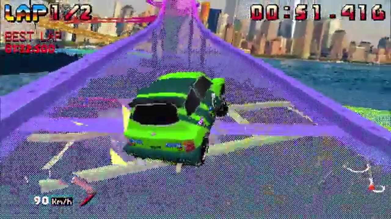 Parking Garage Rally Circuit - SEGA Saturn Styled Arcade Racing with Epic Drifting in Parking Lots!