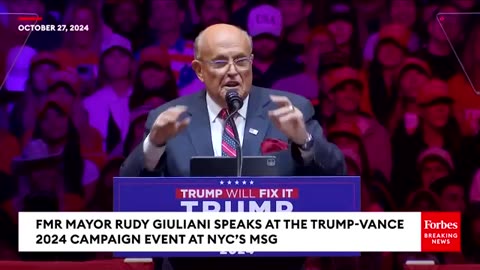 FULL REMARKS: Rudy Giuliani Speaks at Trump’s Madison Square Garden Rally in NYC