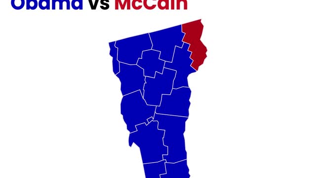 Vermont's 20-Year County Level Presidential Election Shifts: Unpacking Trump's Impact in 20 Seconds