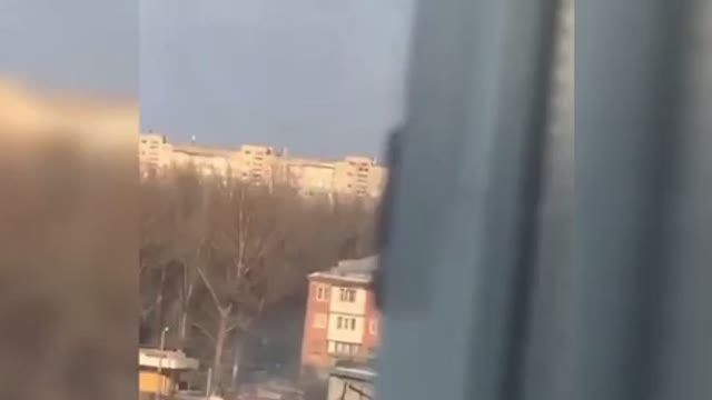 Russian air forces flying low over makiivka,Ukraine