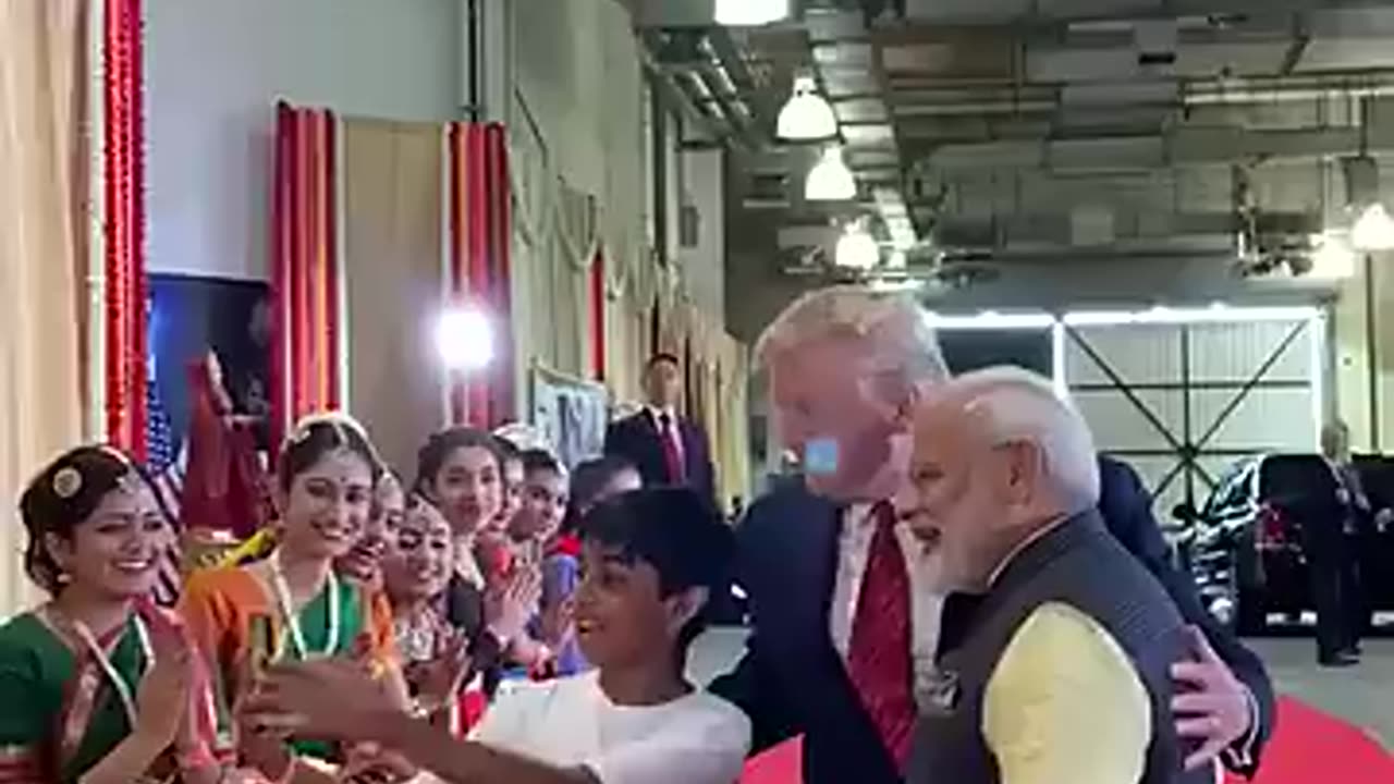 PM Modi and President Donald Trump interacted with the group of youngsters and this is what happened