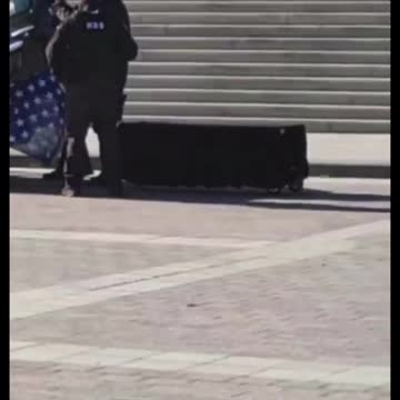 Coffin in front of capitol