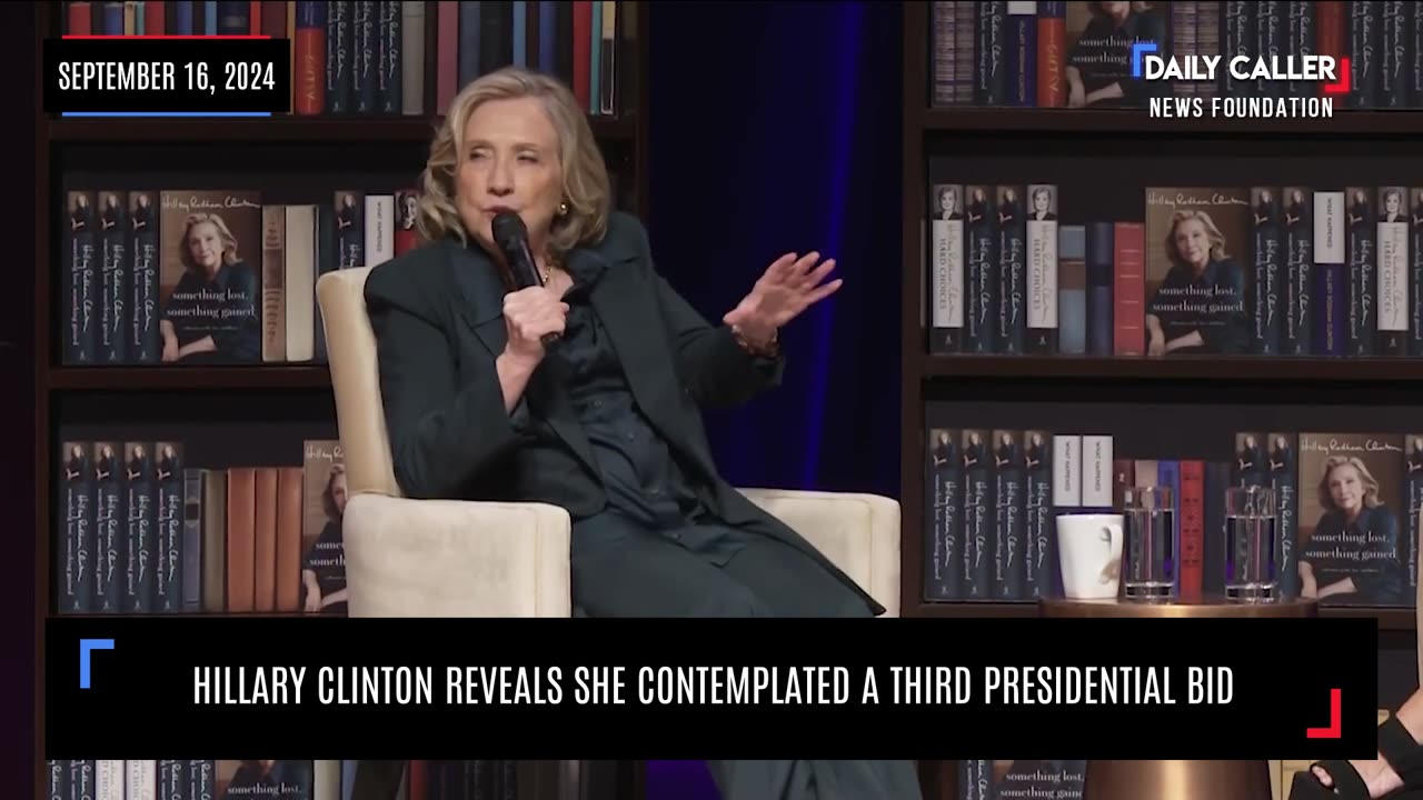 Hillary Clinton Reveals She Contemplated a Third Presidential Bid