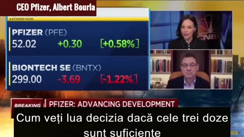 CEO Pfizer, Albert Bourla DEZVĂLUIRE EXPLOZIVĂ