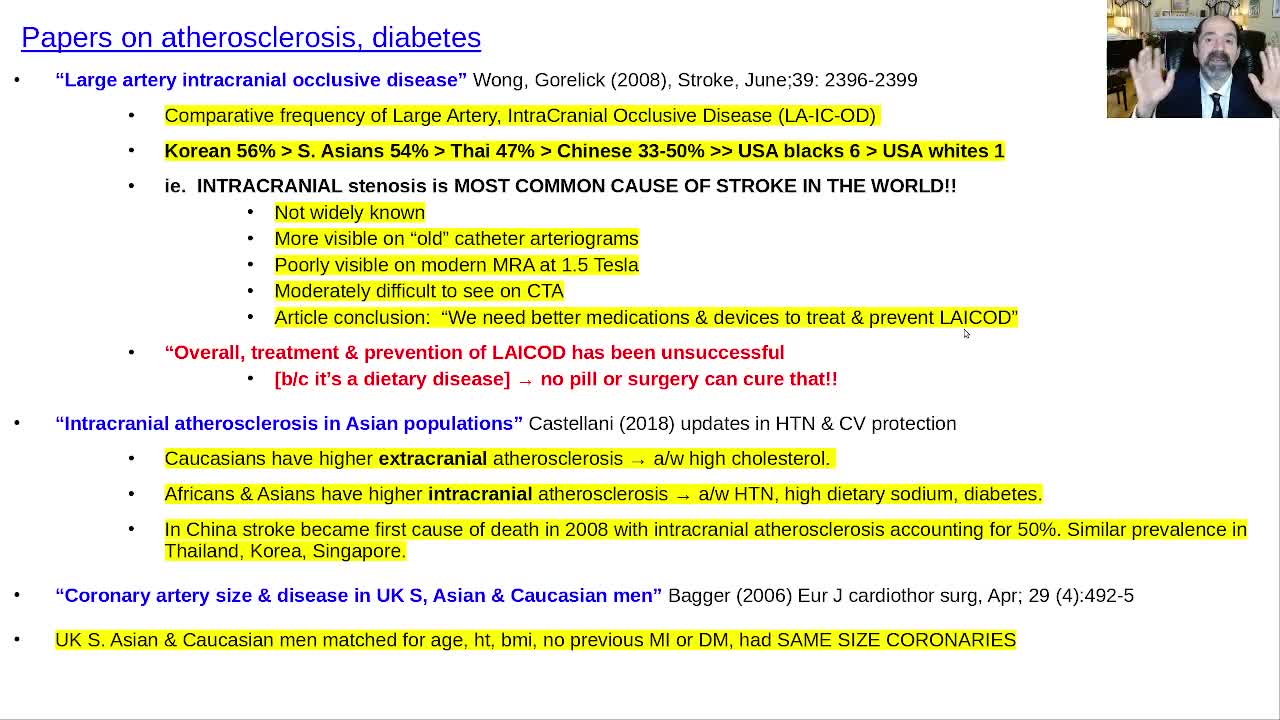 USA, S & E Asia, atherosclerosis, diabetes, HTN patterns