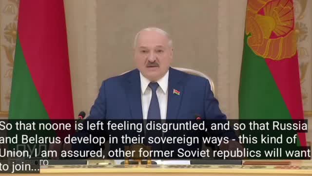 Lukashenko about Russia and Belarus new Union and that other former URSS countries are ready join it