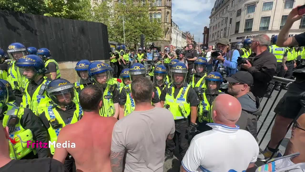 Immigrant n Police Assaulted in Manchester UK. Looting Voilence Save Our Kids We Want Our Country Back