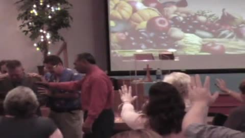 Pastor Jack Martin announce his run for Congress to his congregation