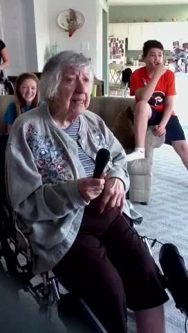 Goofy Grandma Flips The House With Katy Perry Karaoke