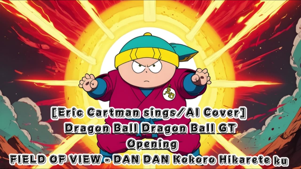 [Eric Cartman sings/AI Cover] Dragon Ball GT Opening FIELD OF VIEW - DAN DAN Kokoro Hikarete ku