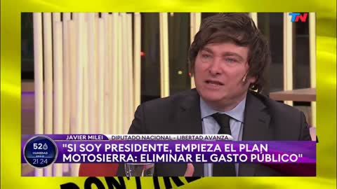 Milei habla sobre la Portación de Armas