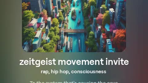 zeitgeist movement invite - version 1