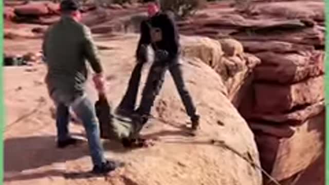 This lad is a daredevil who loves 'base jumping'. It looks so intense! 😳🪂