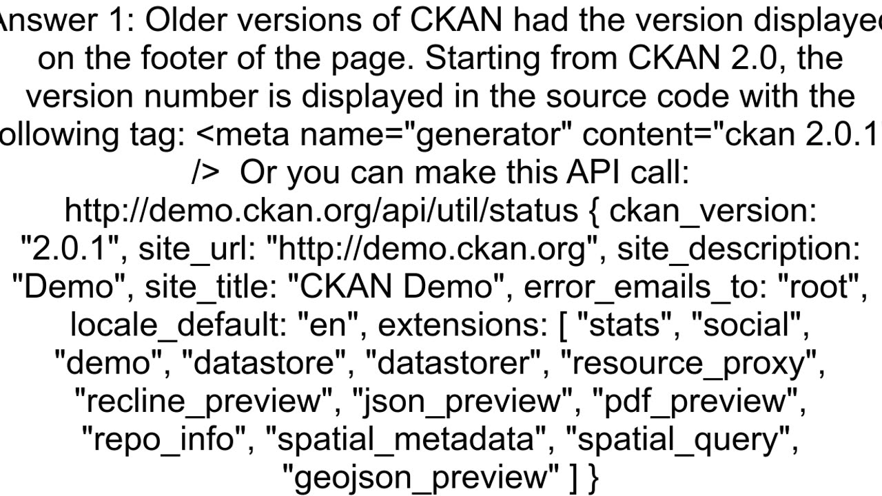 How do I find what version of CKAN I am running