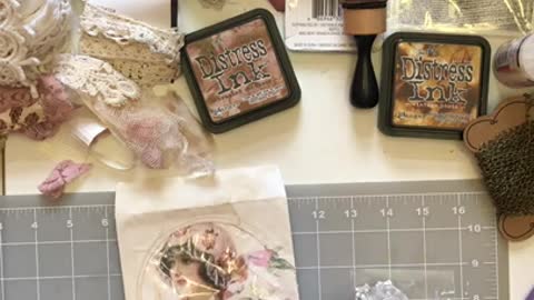 Altered CD sleeves (from Lovely Lavender Wishes)