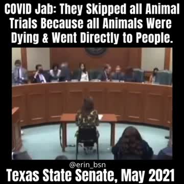 COVID-19 Shot: The trial animals were all dying!