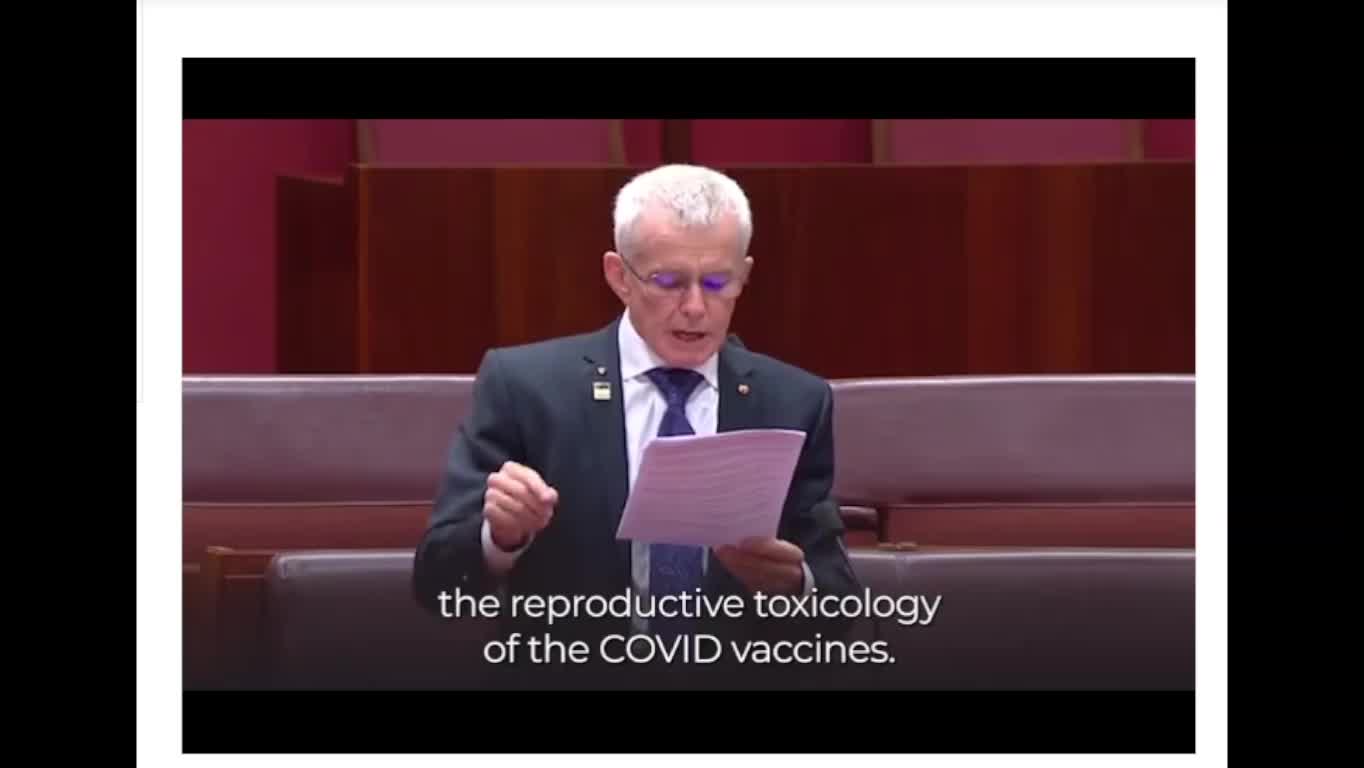 VAX deaths 98% ERASED from database -Australia Senator at PARLIAMENT