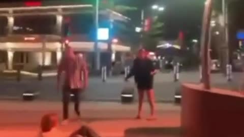 Hanging From Traffic Light Stand