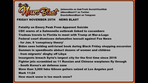 Friday, November 29, 2024 News Blast