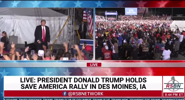 President Trump Entering the Rally - SO GLAD TO BE ALIVE TO WATCH THIS MAN