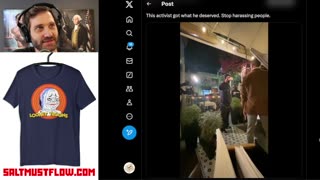 Antifa Goon Gets Rocked After Harassing People at Restaurant