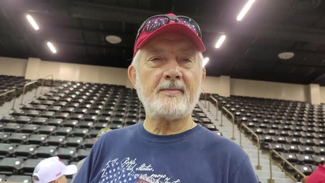 Man says why he's at Trump rally