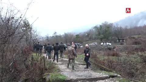 Оползень в селе Бедии