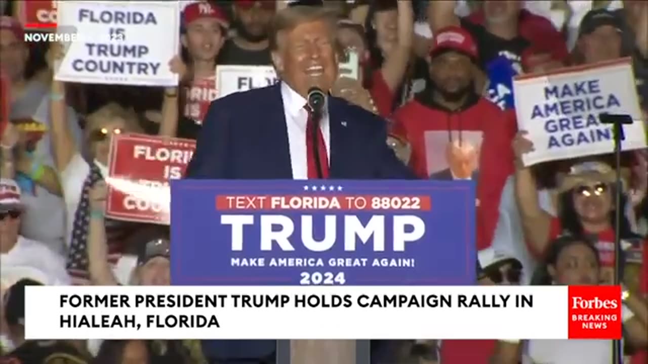 President Trump holds Rally in Hialeah, Florida during third presidential debate (Full)