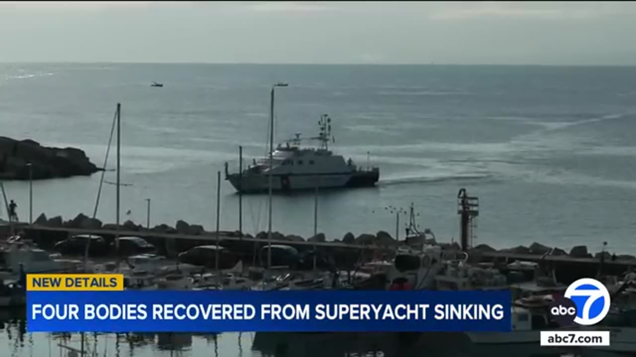 4 bodies found during search of superyacht wreckage off Sicily