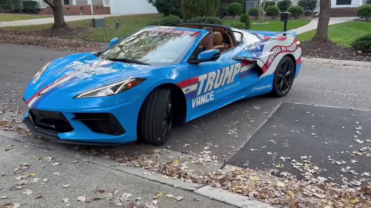 Trump Corvette President Trump speach