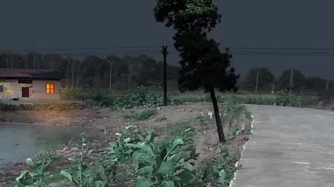 village night view status Moon Light Sky Background_2