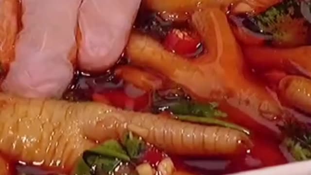 Chicken feet soaked in divine sauce | Amazing short cooking video | Recipe and food hacks