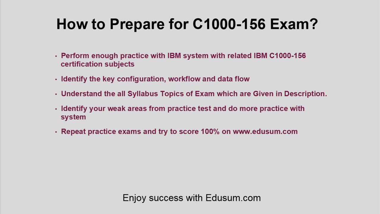 IBM C1000-156 Exam Preparation: Everything You Need to Know to Pass