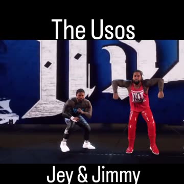 The Usos Jey and Jimmy Uso with there original entrance and new Yeet no Yeet attires