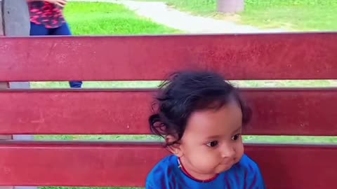 Cute baby and kid playing in the park 😍😜🏝️