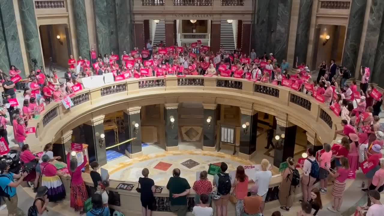 Pinksurrection! Pro-Abortion Activists Flood Wisconsin Capitol, Threaten To ‘Shut It Down’