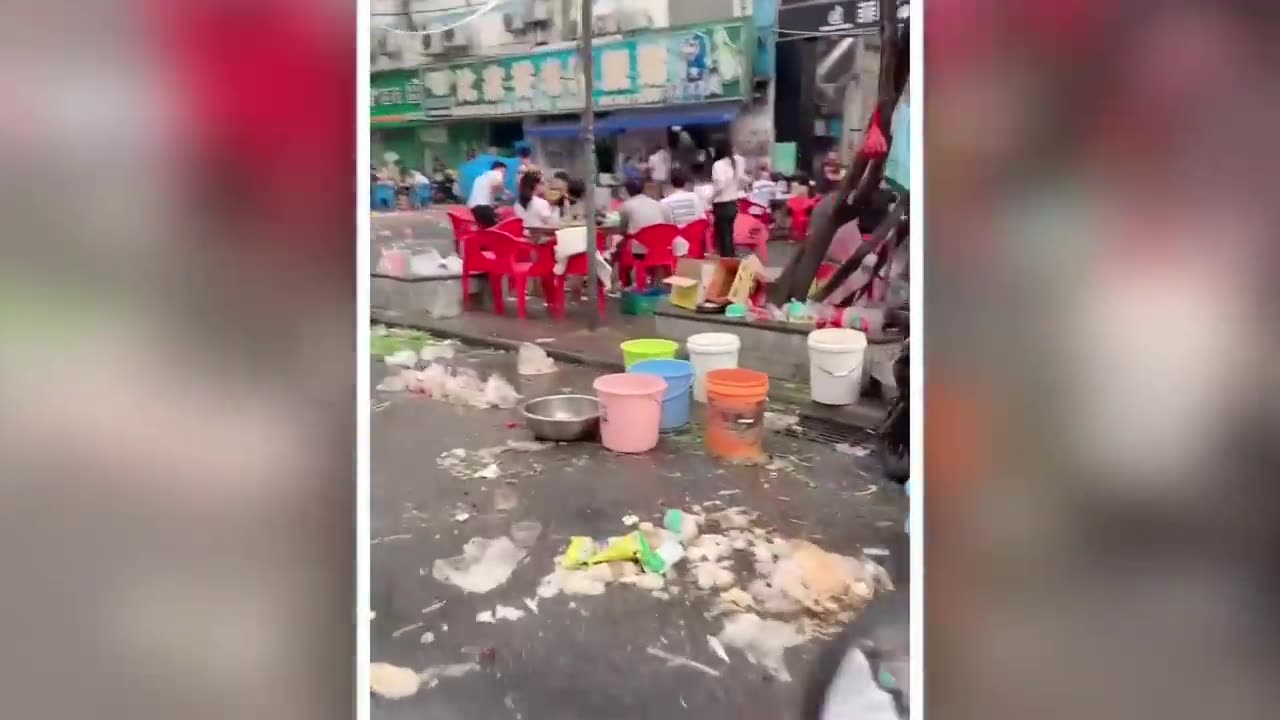 China is planting Fields of Stones stuck to Metal Bars