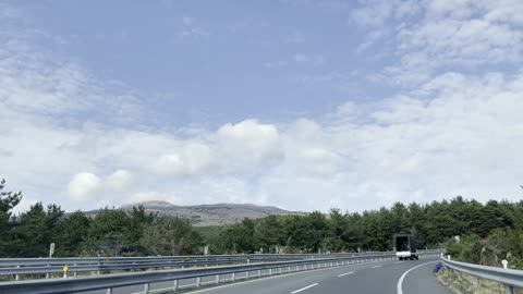 Blue sky of jeju island