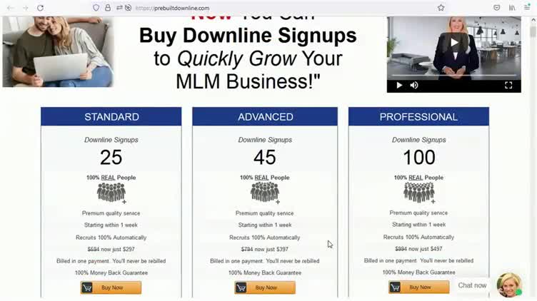 MLM Downline Builder - Prebuilt Downline