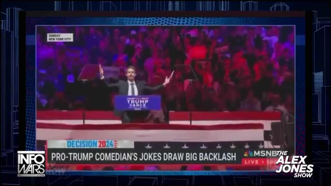 Jon Stewart Defends Tony Hinchcliffe's Madison Square Garden Jokes