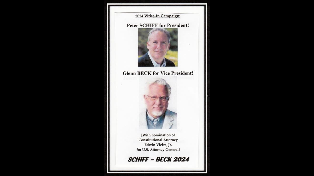 SCHIFF - BECK Write-In Campaign video, August 2024