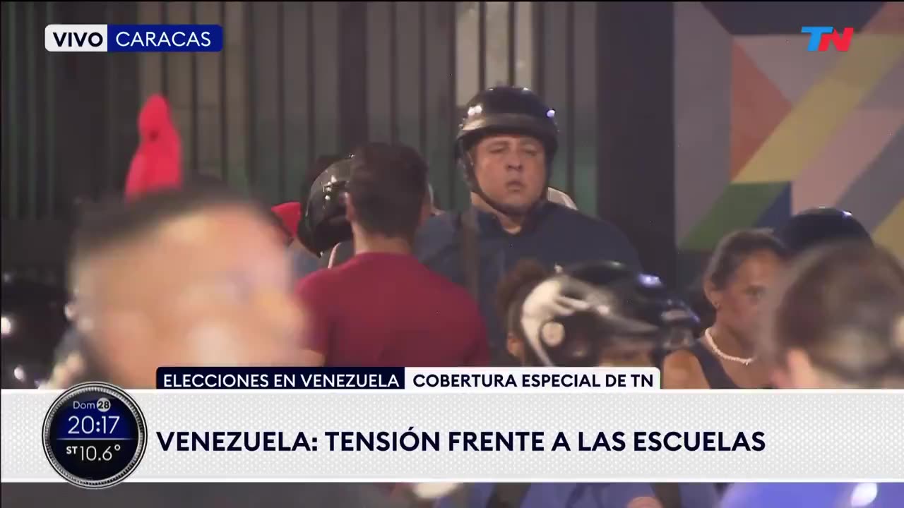 President Nicolás Maduro “supporters” aka “Hired THUGS” are walking the streets with guns and weapons, surrounding voting centers in Caracas.