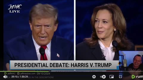 President Trump to Kamala Harris - "wait a minute, I'm talking now"