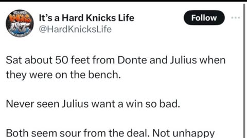 Donte & Julius Mocking Knicks from the Bench? 🤔🏀