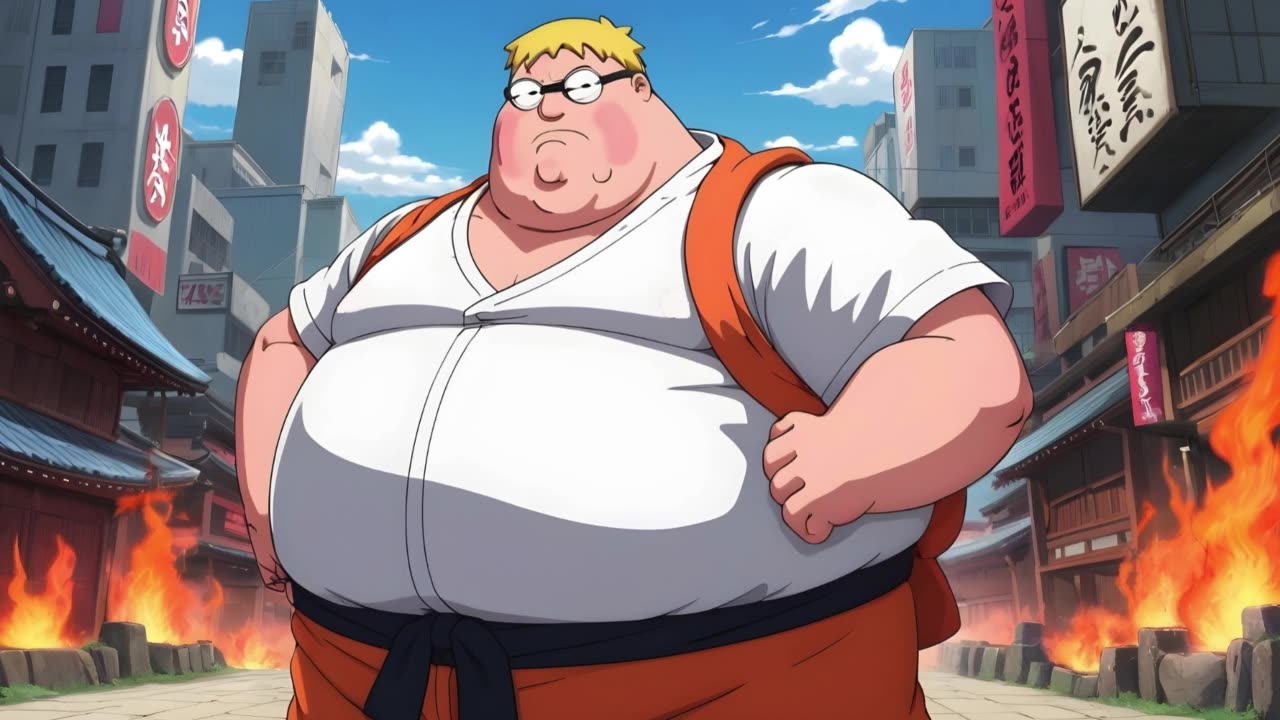 [Peter Griffin sings/AI Cover] Naruto: Shippuden Opening 16 KANA-BOON - Silhouette