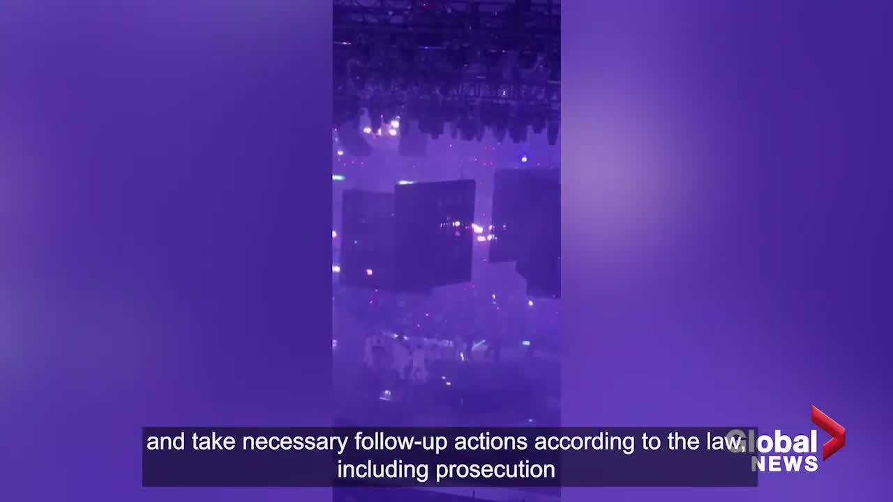 Giant screen falls on performers at Hong Kong concert, 2 dancers injured